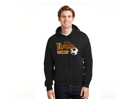 Leopards New Soccer Logo Maroon or Black Hoodie